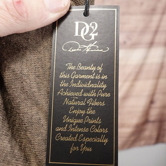 NWT DG2 DIANE GILMAN BROWN PULLOVER SWEATER WOMENS SIZE M MEDIUM NEW! - Picture 7 of 8